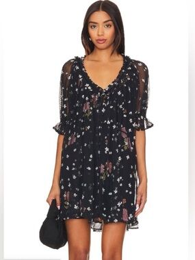 Free People With Love Mesh Mini Dress M